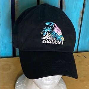 Chubbies Black Cap with Tropical Embroidery